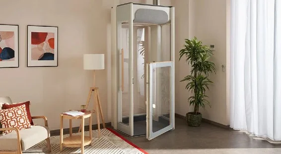 Stannah homelift in the living room Stannah homelift in the living room