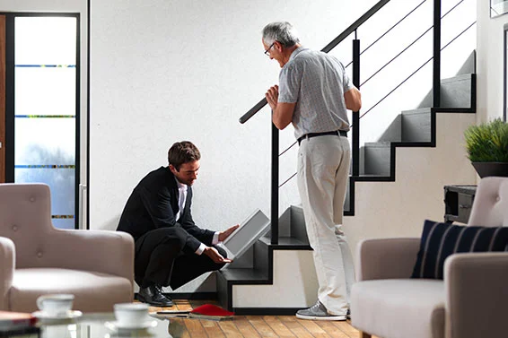 sales advisor x Das Ausmessen der Treppe