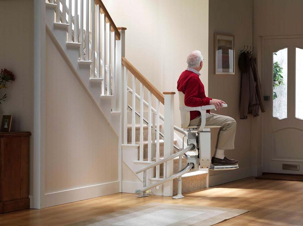 Curved rail stairlift dimensions